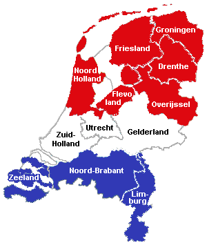 Karte Holland